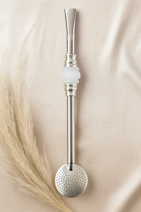 BOMBA INOX COM PÉROLA DE PRATA - Imagem 4