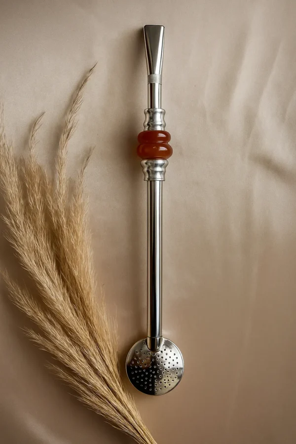 BOMBA INOX COM PÉROLA DE PRATA - Imagem 3