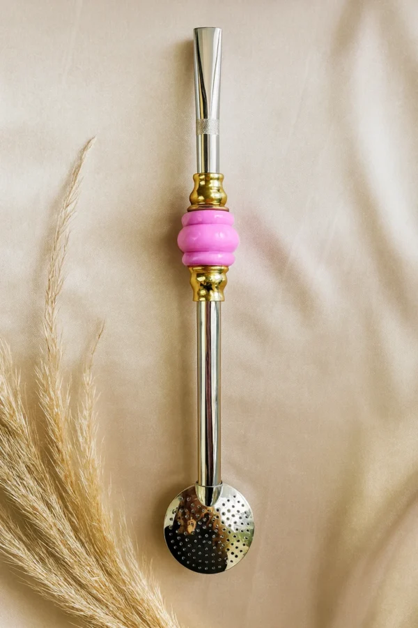 BOMBA INOX COM PÉROLA DE OURO - Imagem 6