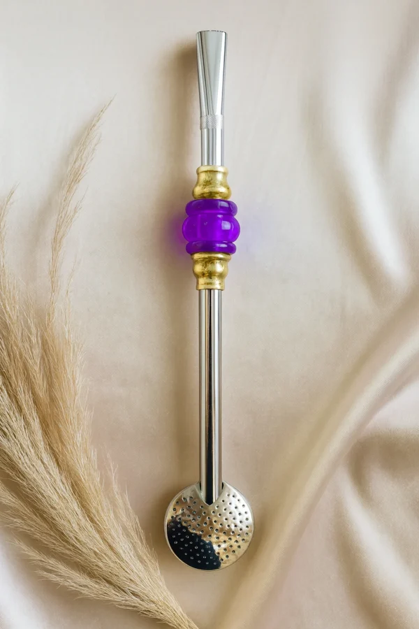 BOMBA INOX COM PÉROLA DE OURO - Imagem 4