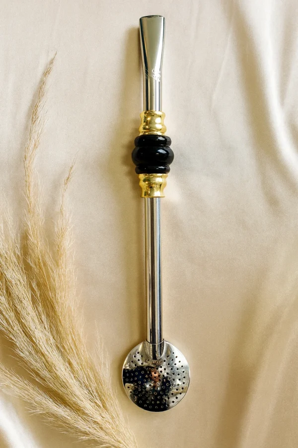 BOMBA INOX COM PÉROLA DE OURO - Imagem 7