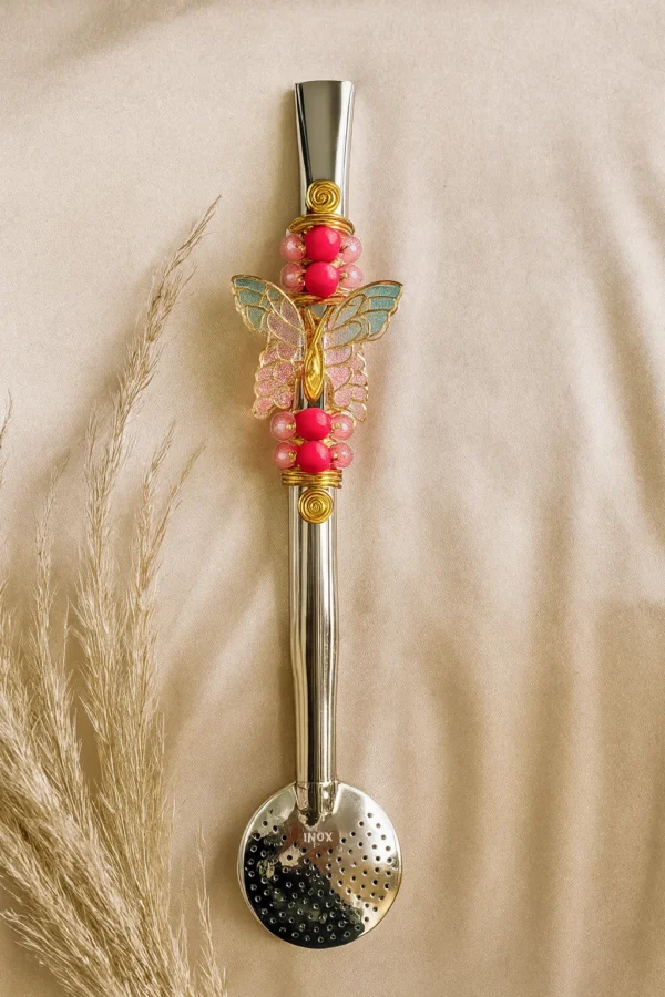 BOMBA INOX COM BORBOLETA GRANDE - Imagem 2