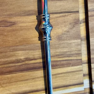 CÓD 019  BOMBA INOX ANEL CASTELO COM BIQUEIRA E ROSCA 22CM