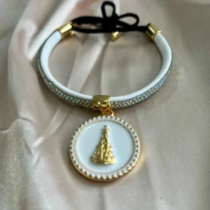 CÓD 3027  Pulseira strass com pingente