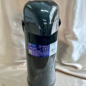 CÓD 3058  GARRAFA TERMICA MAGIC PUMP 1L - PRETO