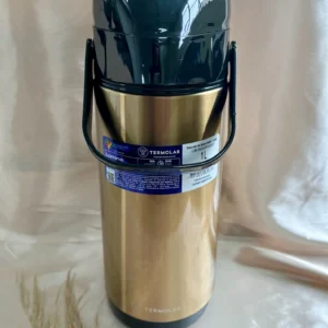 CÓD 3067 GARRAFA TERMICA LUMINA 1L INOX GOLD