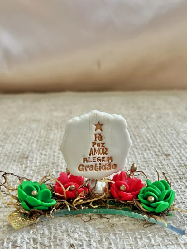 CÓD 3086 ENFEITE DE CHIMARRÃO - ARCO ENCANTADO (BASE DE ACRILICO)