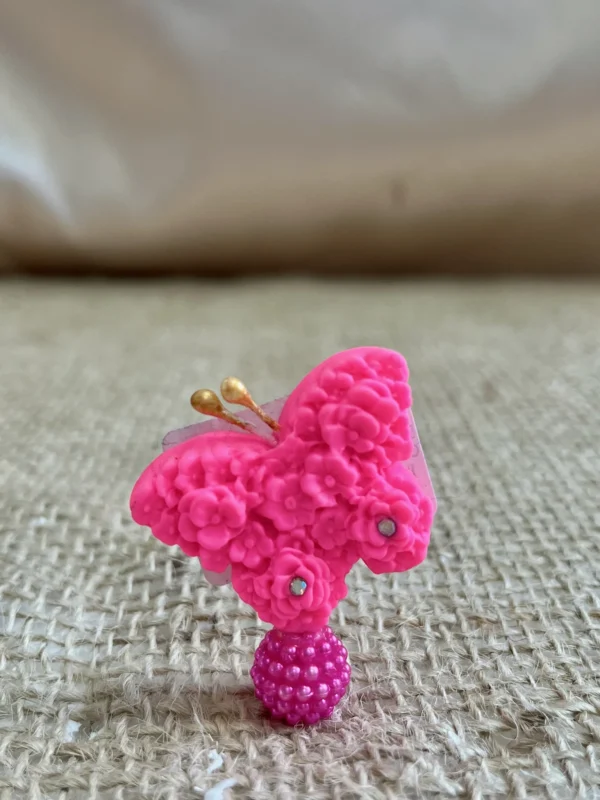 CÓD 3177  ENFEITE DE BISCUIT - BORBOLETA FLORAL - Imagem 2