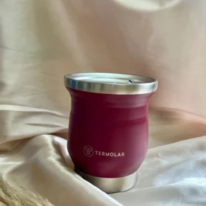 CÓD 3196  CUIA TERMICA INOX TUPI 250ml ROSA CYBER