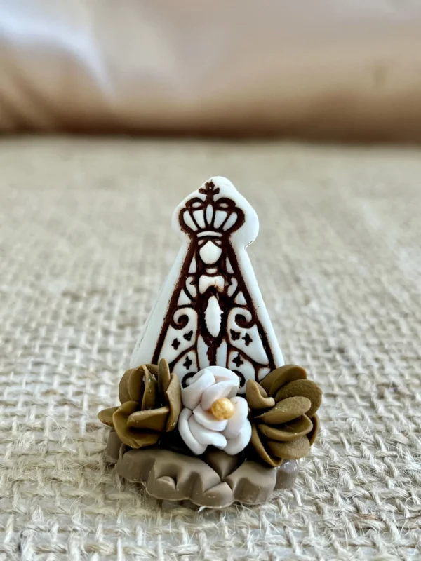CÓD 3200 ENFEITE DE BISCUIT - NOSSA SENHORA APARECIDA - Imagem 3