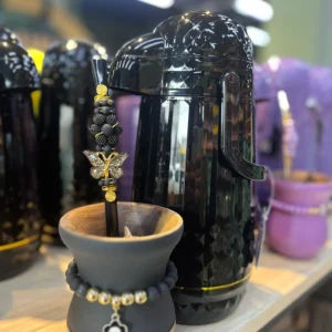 CÓD 3202 GARRAFA TÉRMICA VALENTINA 1L PRETA