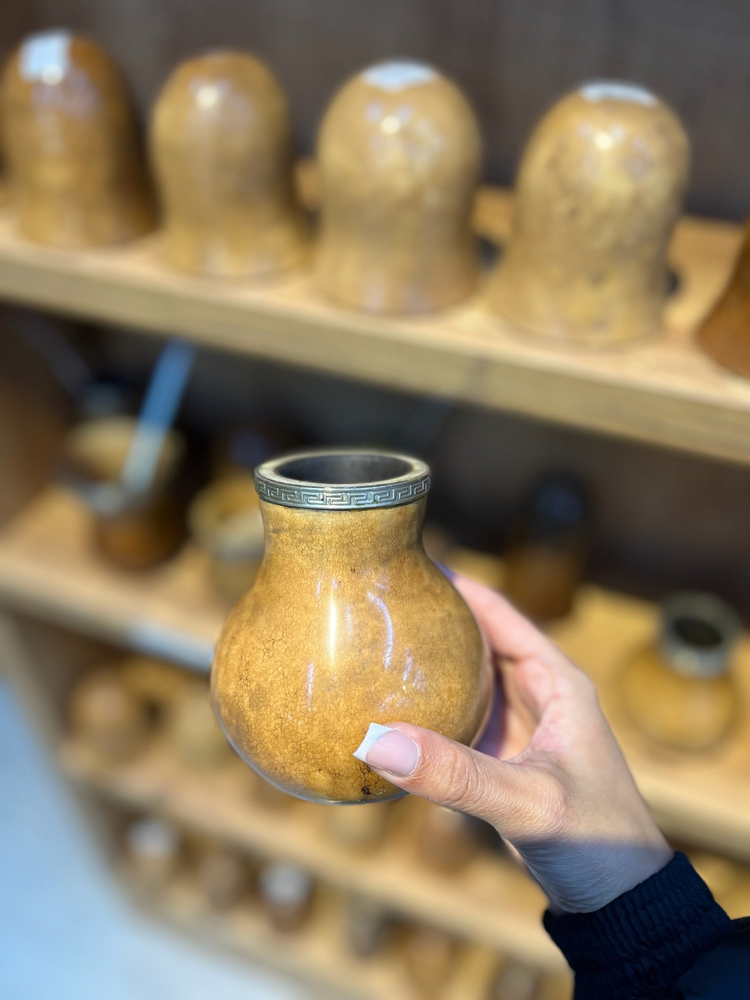 CÓD 3260 CUIA DE PORONGO - GETULINHO COM BOCAL DE ALPACA