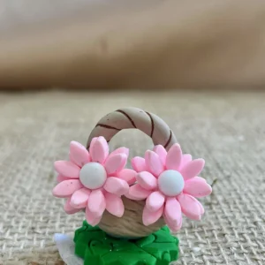 CÓD 3295  ENFEITE DE CHIMARRÃO - CESTA COM FLORES E FRASE