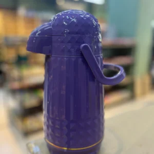 CÓD 3421  GARRAFA TÉRMICA VALENTINA 1L LAVANDA FLOR (ROXO)