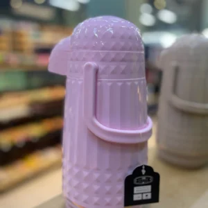 CÓD 3422  GARRAFA TÉRMICA VALENTINA 1L ROSA SUAVE